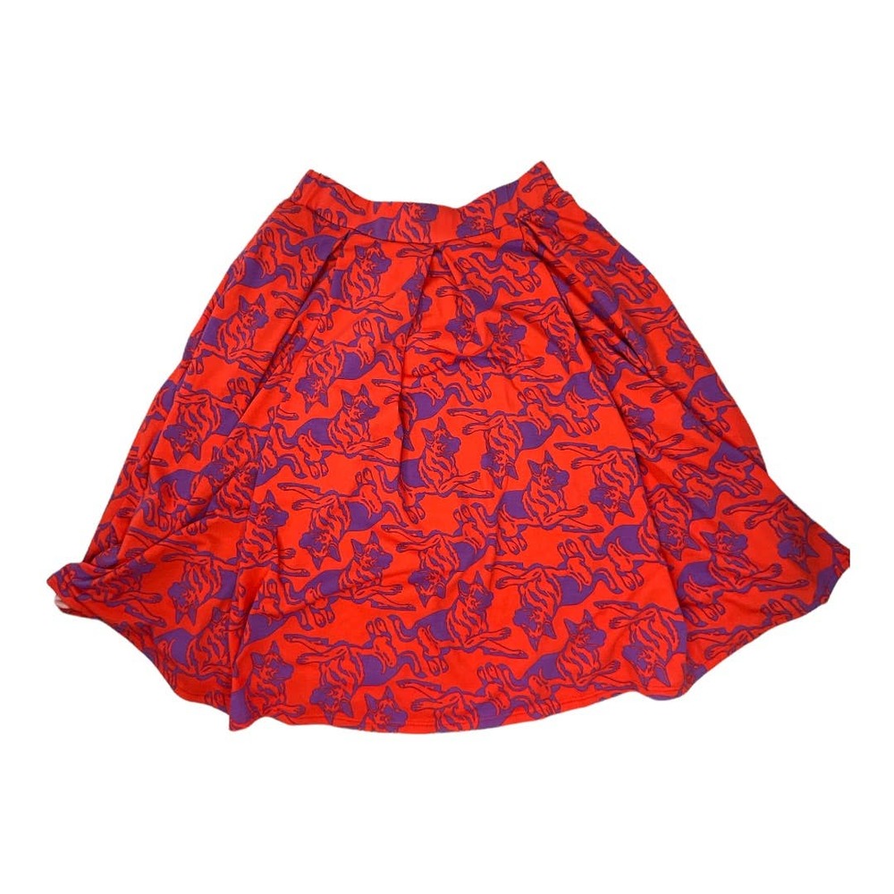Women's Lularoe  Madison German Shepherd Print Skirt Size Small